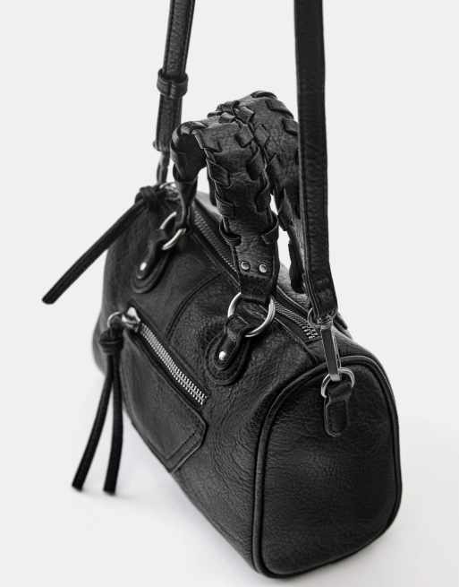 Pull&Bear - Crossbodytas in zwart, 2 van 5