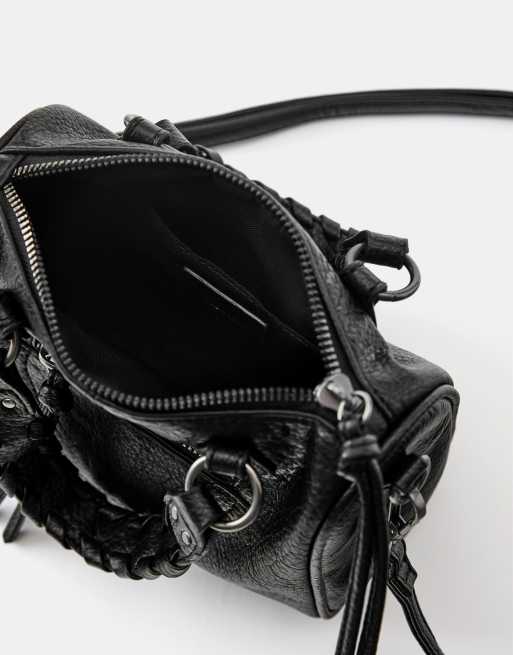 Pull&Bear - Crossbodytas in zwart, 5 van 5