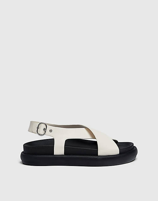 Pull&Bear sandals in white | ASOS