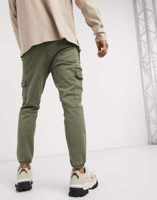 cargo cuffed trousers
