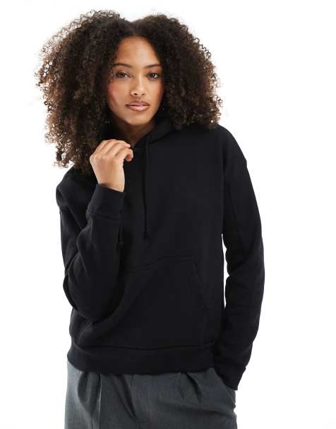 Pull&Bear – Czarna bluza oversize z kapturem - view 1