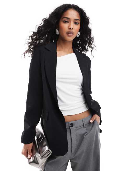 Pull&Bear – Czarna marynarka oversize