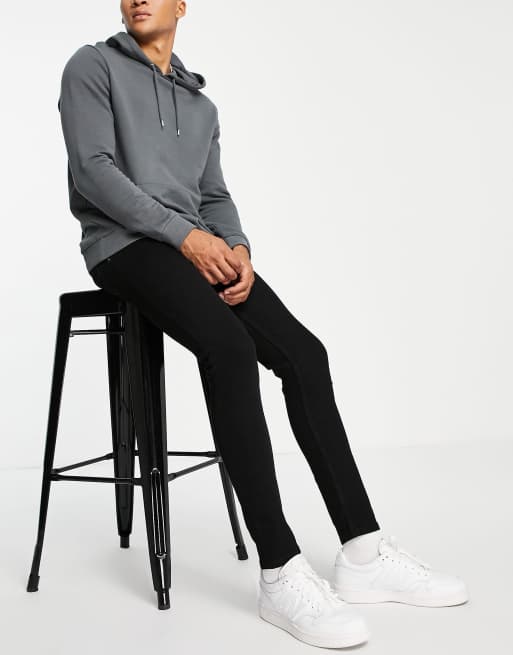 Pull&Bear – Czarne jeansy o bardzo obcisłym kroju