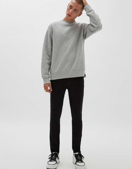 Pull&Bear – Czarne jeansy o bardzo obcisłym kroju