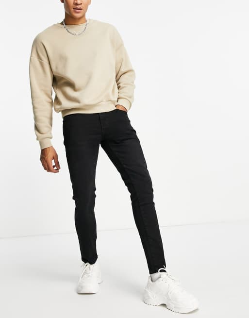 Pull&Bear – Czarne jeansy o obcisłym kroju