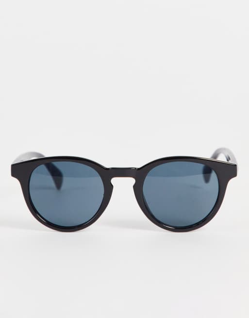 Pull&Bear – Czarne okrągłe okulary przeciwsłoneczne, 3 z 4