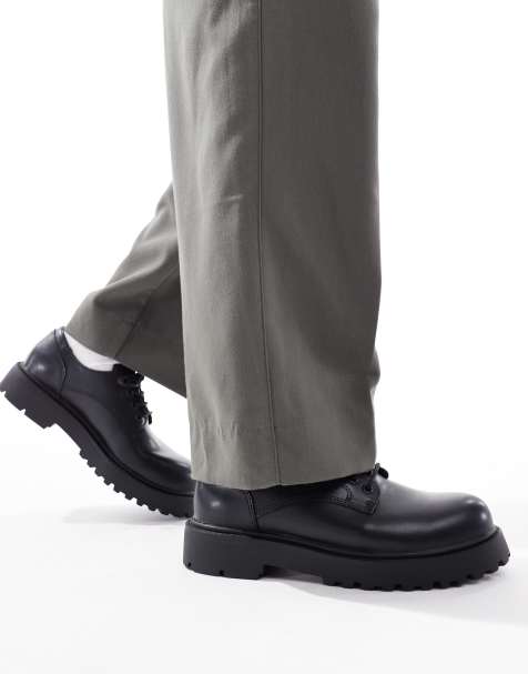 Pull&Bear – Czarne sznurowane buty - view 1