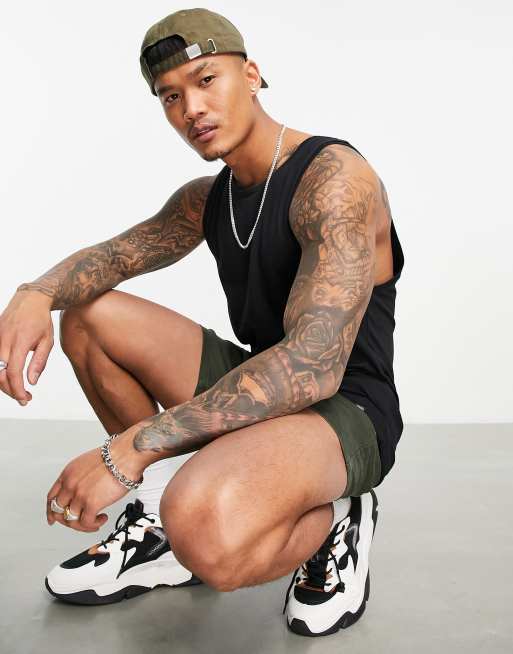 Pull&Bear – Czarny podkoszulek