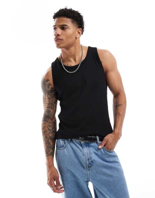 Pull&Bear – Czarny podkoszulek
