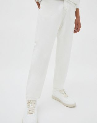 Pull&Bear dad fit jeans in white