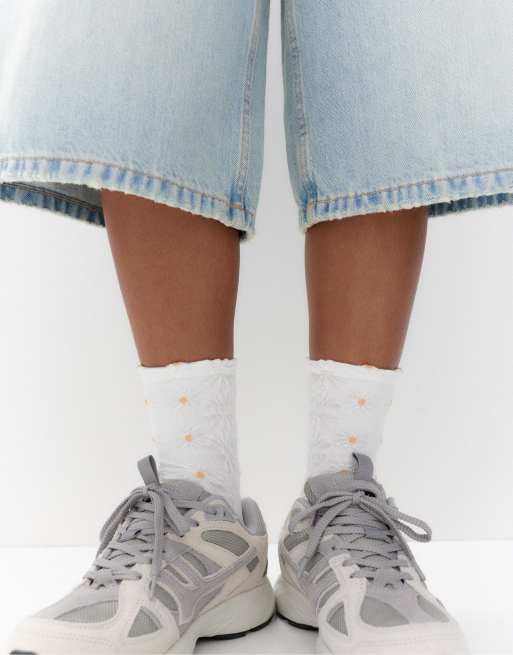 Pull&Bear - Daisy - Sokken in wit