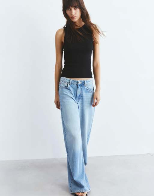 Pull&Bear - Débardeur à encolure ronde - Noir, 3 de 4