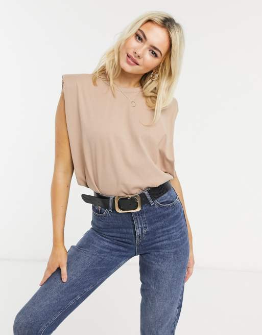 Pull Bear D bardeur paulettes Beige