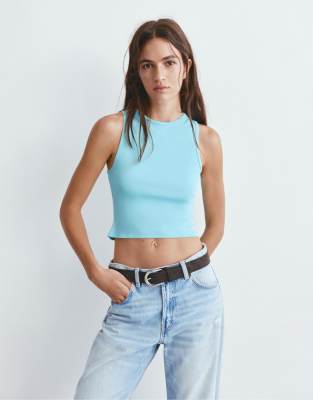 Pull & Bear - Débardeur - Bleu S