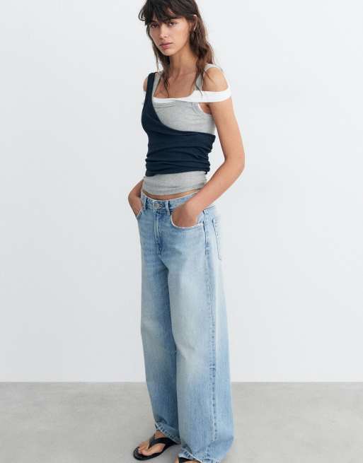 Pull&Bear - Débardeur classique - Blanc, 6 de 7