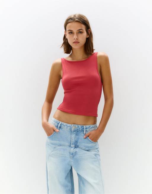Pull&Bear - Débardeur classique - Violet
