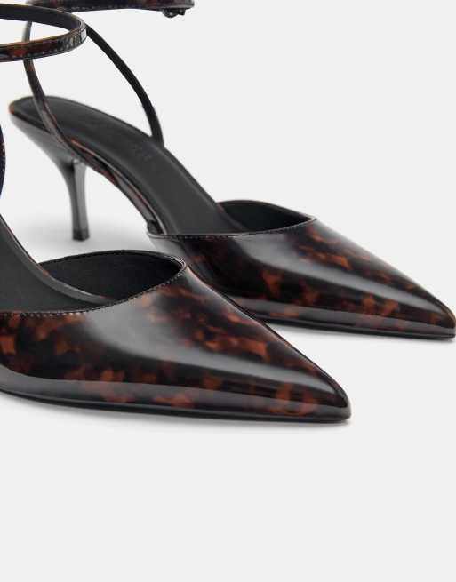 Pull&Bear décolleté slingback marroni, 5 di 5