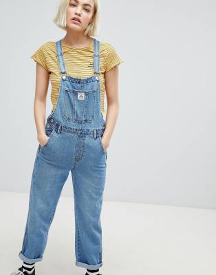 pull and bear linen dungarees