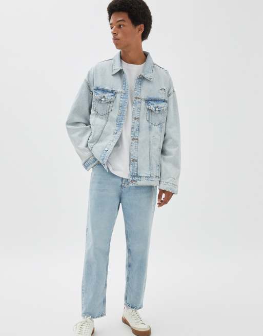 Pull & bear denim hot sale jacket