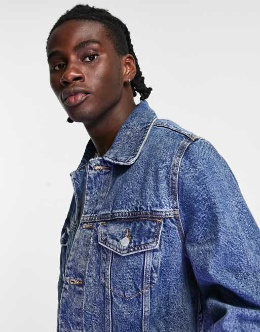 Pull&bear denim jacket best sale