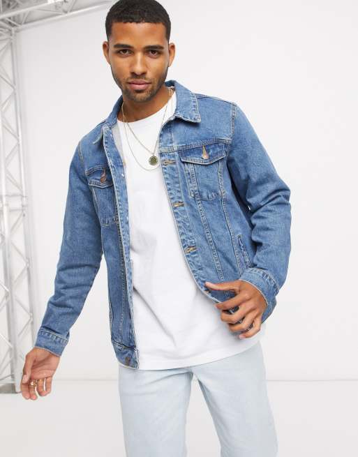 Pull n bear denim on sale jacket