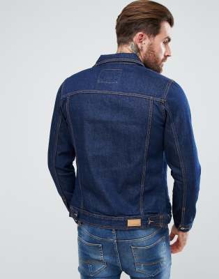 dark blue jacket with jeans