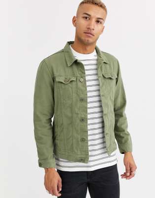 khaki jean jacket