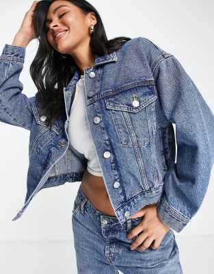 Pull&Bear Pull&Bear denim jacket in light blue