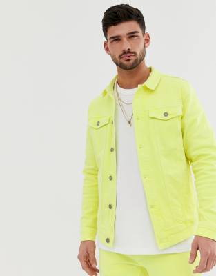 neon jean jacket