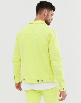 neon denim jacket mens