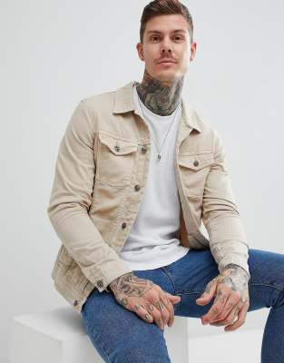 mens stone denim jacket