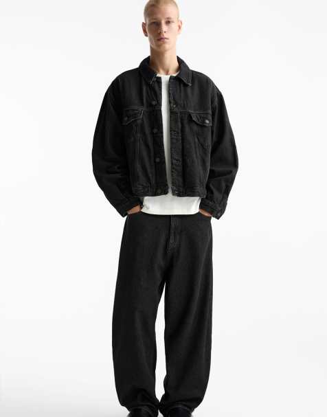 Pull&Bear - Denim jeans in grijs, deel van co-ord set - view 1