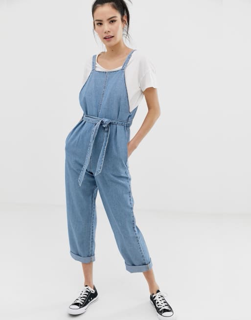 Pull and cheap bear denim jumpsuit