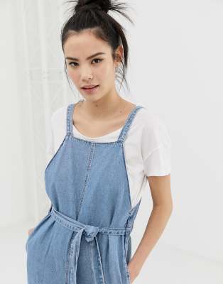 pull and bear denim jumpsuit