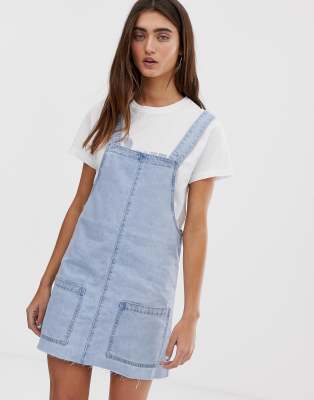 denim pinny dress