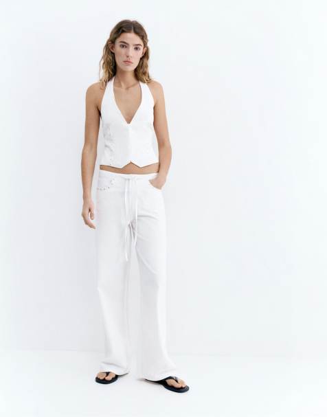 Pull&Bear - Denim set in wit - view 1