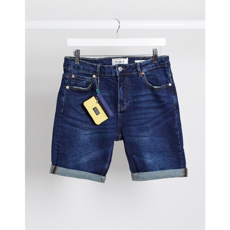 Pull&Bear – Denim-Shorts in Blau