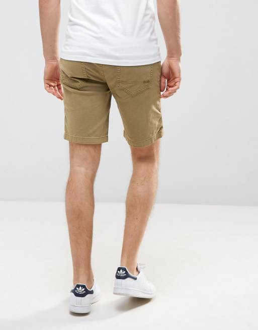 Pull Bear Denim Shorts In Light Khaki ASOS