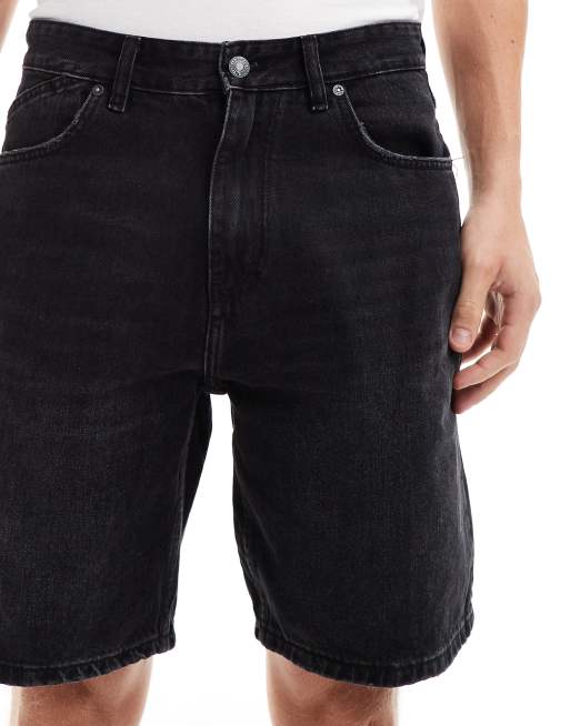 Pull&Bear Denim Shorts In Washed Black ASOS
