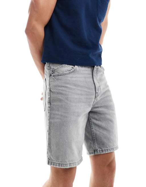 Pull&Bear denim shorts in washed grey, 2 of 5