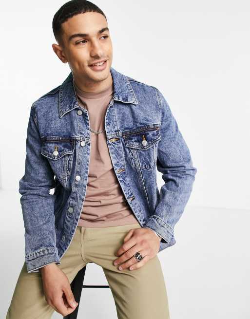 Pull and bear store trucker denim jacket