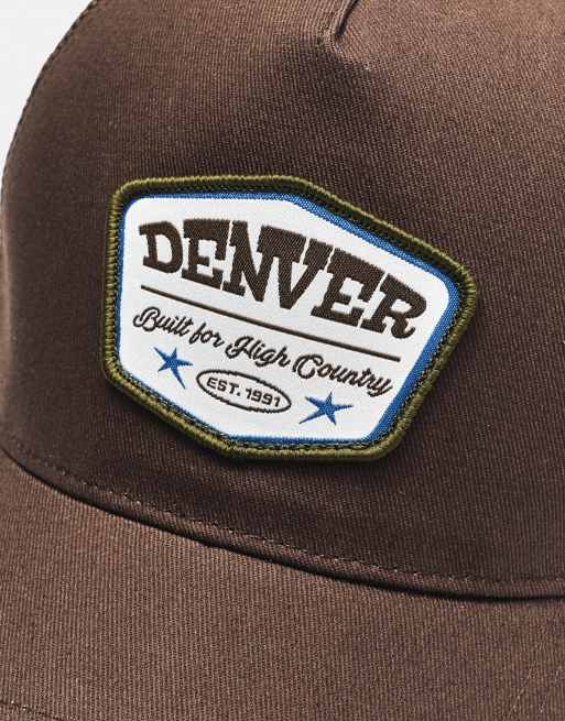 Pull&Bear Denver trucker cap in brown, 4 of 5