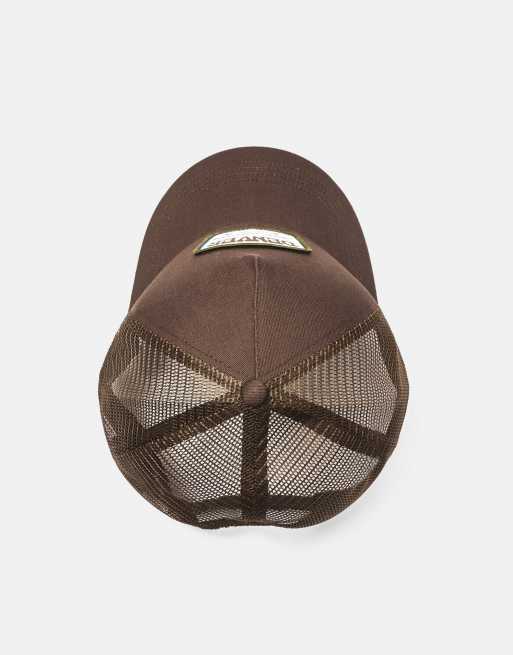 Pull&Bear Denver trucker cap in brown, 5 of 5