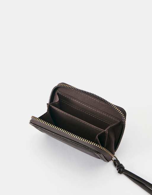 Pull&Bear Distressed wallet in brown, 4 of 4