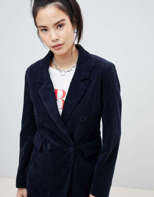 Navy cord blazer on sale womens