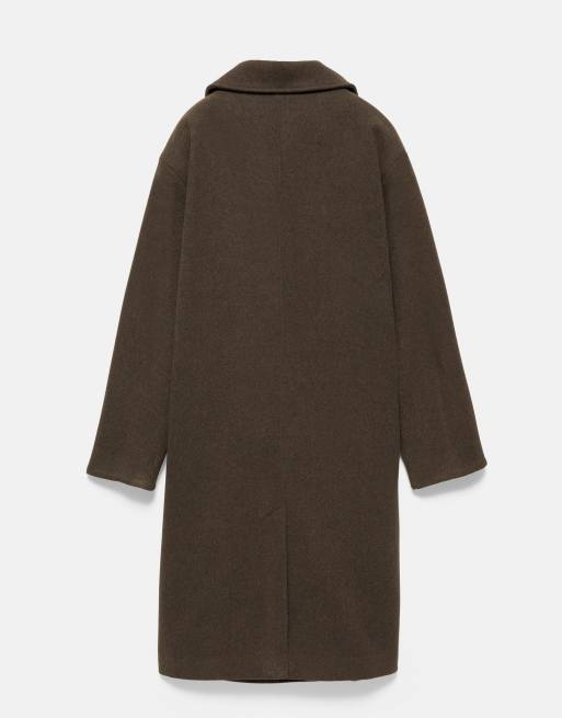 Pull&Bear Double-button coat in brown, 7 of 7