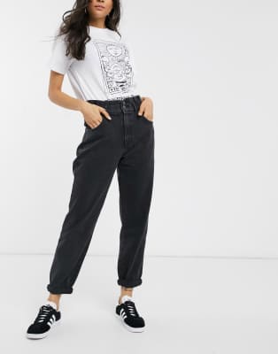 pull and bear elasticated mom jeans