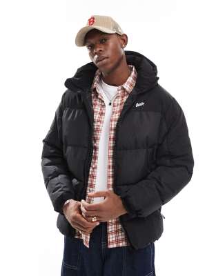 Pull&Bear - Doudoune à capuche - Noir
