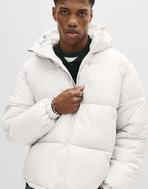 Pull&Bear - Doudoune à capuche - Sable - view 1