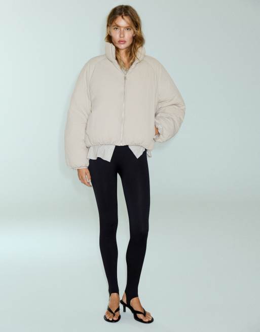Pull&Bear doudoune à col cheminée en coloris glace, 4 de 7